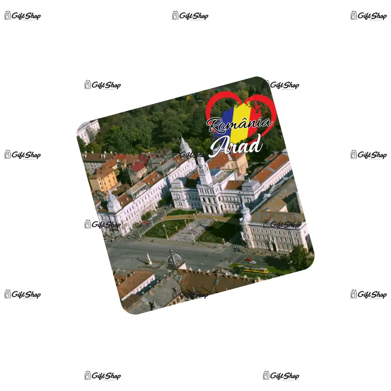 Arad romania, suport coster din lemn, model c